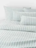 Westwing Collection Пододеяльник Saige из муслина, Ш 140 × Д 200 см, Светлый синий — фото 1