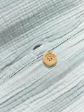 Westwing Collection Пододеяльник Saige из муслина, Ш 140 × Д 200 см, Светлый синий — фото 2