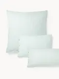 Westwing Collection Наволочка Javon из хлопковой фланели 40х80 см, Ш 40 × Д 80 см, Мятный зелёный — фото 7