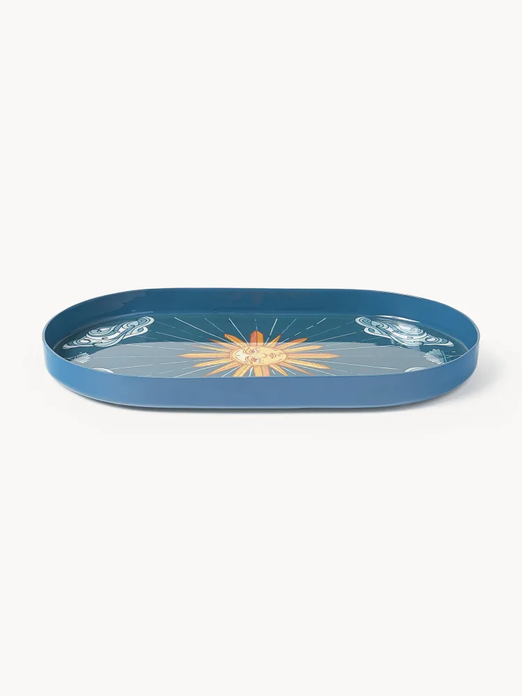 Westwing Collection Поднос декоративный Mystic с ручной росписью, 25х15 см