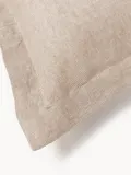 Westwing Collection Пододеяльник Linna льняной с кантом бледно-розовый — фото 6