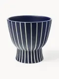 Westwing Collection Кашпо для цветов Elio, 23 см, Ø 24 × В 23 см, Тёмный синий — фото 1