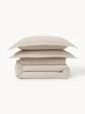 Westwing Collection Пододеяльник Linna льняной с кантом бежевый — фото 3