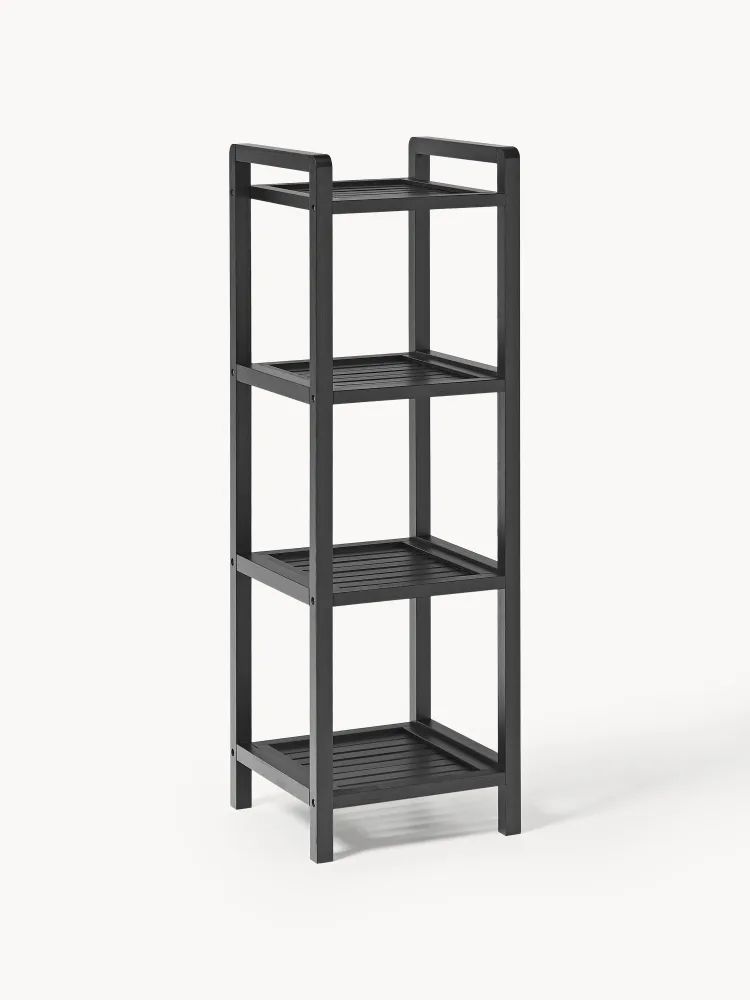 Westwing Collection Стеллаж для ванной Kit высокий, Ш 31 × В 95 см, Чёрный