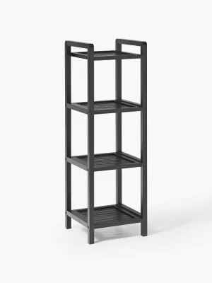 Westwing Collection Стеллаж для ванной Kit высокий, Ш 31 × В 95 см, Чёрный