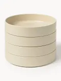 Westwing Collection Набор тарелок глубоких Lowri ручной работы, 4 предмета — фото 4