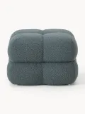 Westwing Collection Пуф Ellie кубический, Ш 57 × В 40 см, Серо-голубой — фото 3
