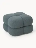 Westwing Collection Пуф Ellie кубический, Ш 57 × В 40 см, Серо-голубой — фото 4
