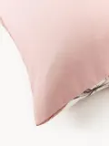 Westwing Collection Пододеяльник Flori из хлопкового сатина, Ш 155 × Д 220 см, Пыльный розовый — фото 3