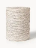 Westwing Collection Комплект корзин для белья с крышками Lurdes, 2 штуки, комплект разных размеров, Светлый бежевый — фото 3