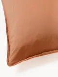 Westwing Collection Пододеяльник Debbie из перкали, Ш 135 × Д 200 см, Терракота — фото 6