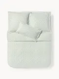 Westwing Collection Пододеяльник Aisha жаккардовый шалфейный зеленый — фото 2