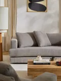 Westwing Collection Подушка декоративная Tribeca букле 50х70 см серая — фото 6