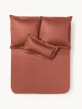 Westwing Collection Простыня Premium из хлопкового сатина, терракотовая — фото 8