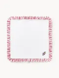Westwing Collection Салфетка сервировочная Melony из хлопка с вышивкой и оборкой, 45х45 см, красная — фото 3