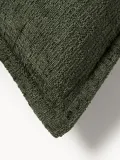 Westwing Collection Наволочка декоративная Shannon из букле, Ш 30 × Д 70 см, Тёмный зелёный — фото 2