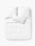 Westwing Collection Пододеяльник Faith из перкали с тафтинговым узором, 135х200 см — фото 2