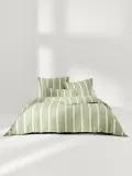 Westwing Collection Пододеяльник Belinda, Ш 135 × Д 200 см, Оливковый зелёный — фото 7