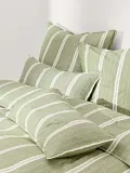 Westwing Collection Пододеяльник Belinda, Ш 135 × Д 200 см, Оливковый зелёный — фото 8