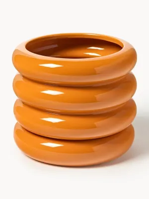 Westwing Collection Кашпо Rudi, 16 см, Ø 19 × В 16 см, Оранжевый