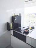 Yamazaki Шкафчик кухонный Tower из металла с двумя ящиками, чёрный — фото 4