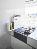 Yamazaki Шкафчик кухонный Tower из металла с двумя ящиками, белый — фото 4