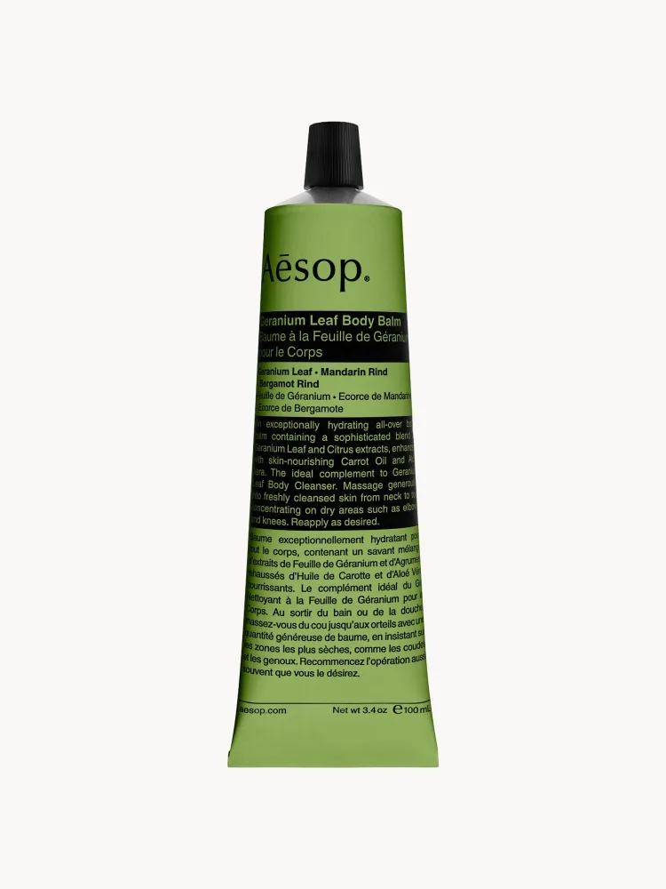 Aesop Бальзам для тела Geranium Leaf с маслами герани, мандарина и бергамота, питательный, 100 мл