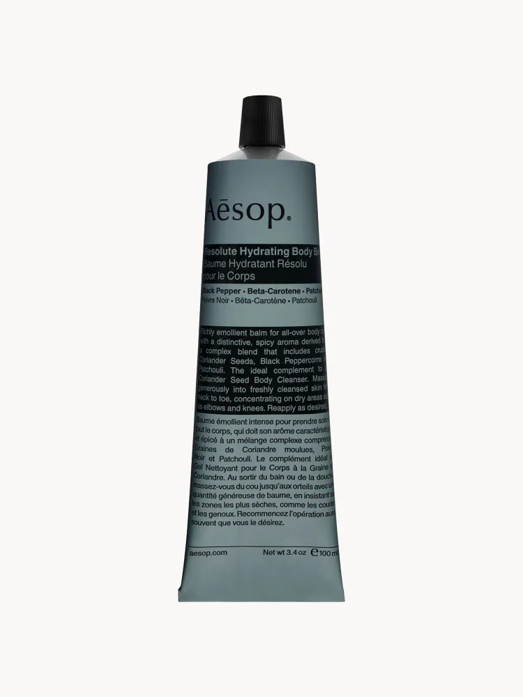 Aesop Бальзам для тела Resolute питательный с маслом ши и сладкого миндаля, аромат чёрного перца и пачули, 100 мл