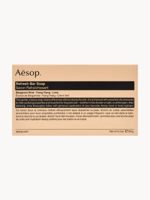 Aesop Мыло кусковое для рук и тела Refresh с растительными маслами бергамота, иланг-иланга и лайма, 11х6 см