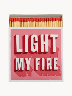 ARCHIVIST Спички декоративные Light My Fire в картонном коробке, 125 шт., 11х11х3 см, светло-серый с бледно-розовым