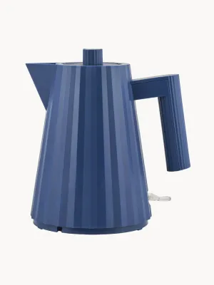 Alessi Чайник электрический Plisse с плиссированным корпусом, 1 л, дизайн Микеле Де Лукки, серо-синий