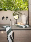 Andrea House Стакан для зубных щеток Stripes с рифлением — фото 2
