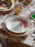 Anna + Nina Тарелка большая Whimsical Rose ручной росписи — фото 2