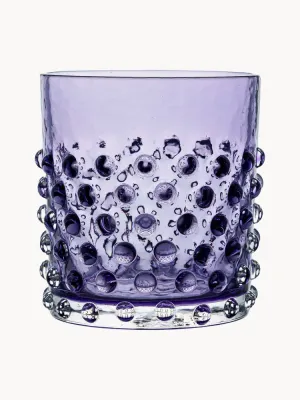 Anna von Lipa Набор стаканов Hobnail из выдувного стекла, 2 шт., 150 мл, сливовые