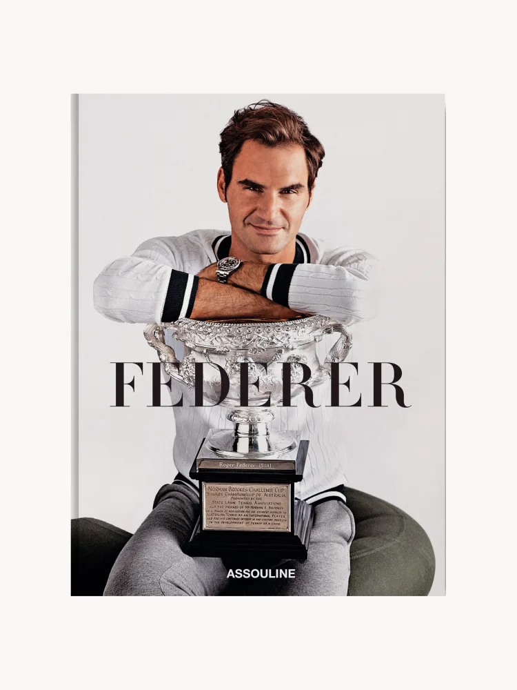 Assouline Книга Federer — визуальная биография Роджера Федерера, английский язык, твёрдый переплёт, 336 страниц, 25х33 см