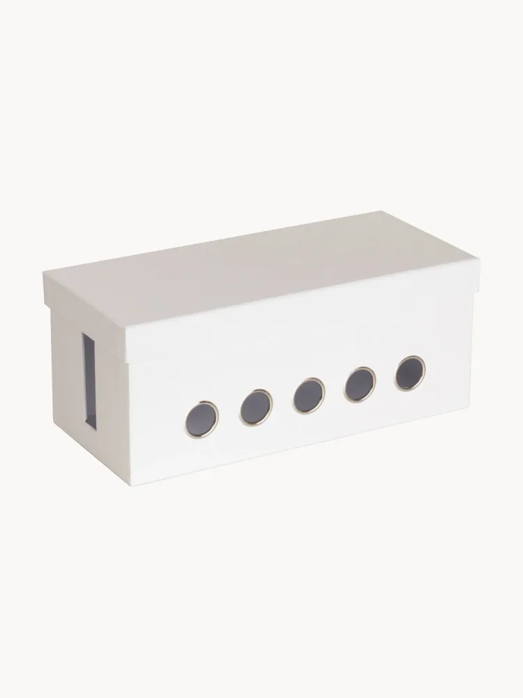 Bigso Box of Sweden Коробка для кабелей Cordy на 5 выводов, 30 x 14 см, Ш 30 × В 13 см, Белый