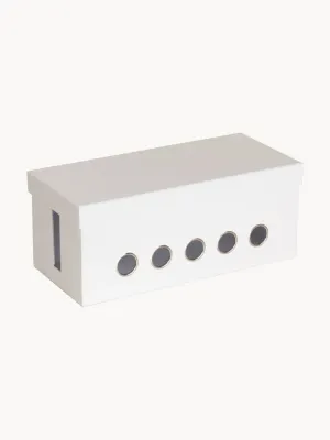 Bigso Box of Sweden Коробка для кабелей Cordy на 5 выводов, 30 x 14 см, Ш 30 × В 13 см, Белый