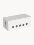Bigso Box of Sweden Коробка для кабелей Cordy на 5 выводов, 30 x 14 см, Ш 30 × В 13 см, Белый — фото 1