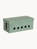 Bigso Box of Sweden Коробка для кабелей Cordy на 5 выводов, 30 x 14 см, Ш 30 × В 13 см, Шалфейный зелёный — фото 1