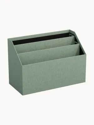 Bigso Box of Sweden Органайзер настольный Hector на 3 отделения, ширина 33 см, Ш 33 × В 23 см, Шалфейный зелёный
