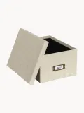 Bigso Box of Sweden Коробка для хранения Gustav II с крышкой, Ш 30 × В 15 см, Светлый бежевый — фото 3