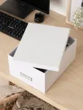 Bigso Box of Sweden Коробка для хранения Gustav II с крышкой, Ш 30 × В 15 см, Белый — фото 6