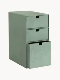 Bigso Box of Sweden Коробка для хранения Edith с 3 ящиками, Ш 25 × В 32 см, Шалфейный зелёный — фото 3
