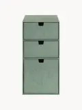 Bigso Box of Sweden Коробка для хранения Edith с 3 ящиками, Ш 25 × В 32 см, Шалфейный зелёный — фото 4