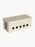 Bigso Box of Sweden Коробка для кабелей Cordy на 5 выводов, 30 x 14 см, Ш 30 × В 13 см, Светлый бежевый — фото 1