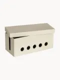 Bigso Box of Sweden Коробка для кабелей Cordy на 5 выводов, 30 x 14 см, Ш 30 × В 13 см, Светлый бежевый — фото 3