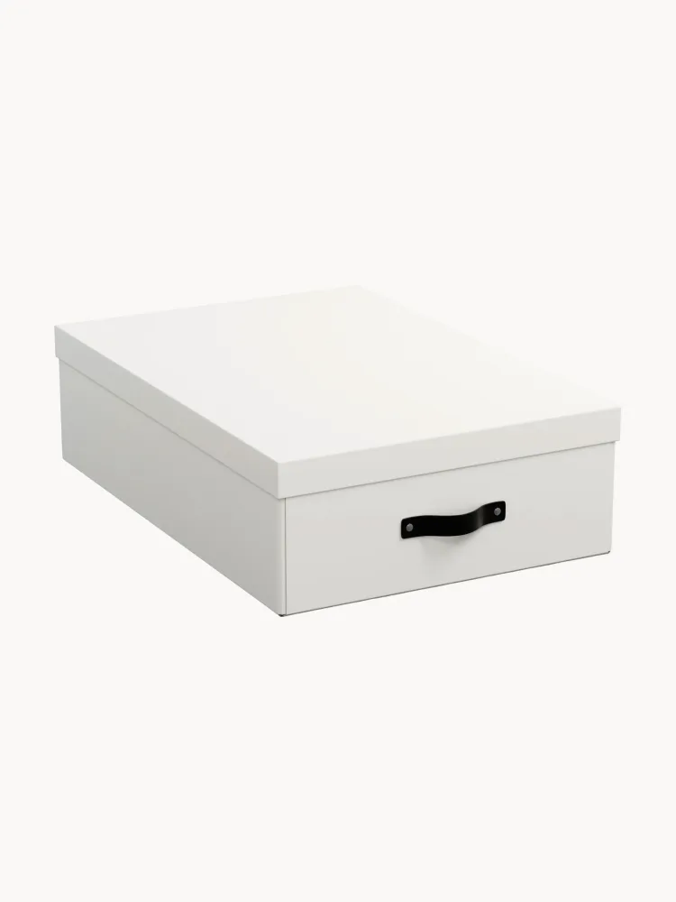 Bigso Box of Sweden Коробка для хранения под кровать Karolin с крышкой, Ш 56 × В 16 см, Белый