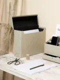 Bigso Box of Sweden Коробка для документов Lovisa с разделителями, 33 x 24 см, Ш 33 × В 24 см, Бежевый — фото 5