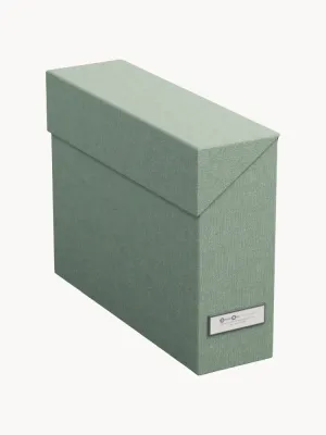 Bigso Box of Sweden Коробка для документов Lovisa с разделителями, 33 x 24 см, Ш 33 × В 24 см, Шалфейный зелёный