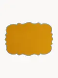 Bitossi Home Комплект салфеток под приборы из хлопка и льна Smerlo, 2 шт, 48x33 см, оранжевый/серебристый — фото 1